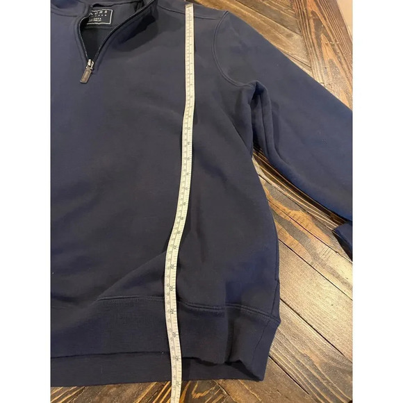 Jachs New York Men Large Blue Zip up Pullover Academia Gorp Core Preppy Grandpa - Picture 7 of 13